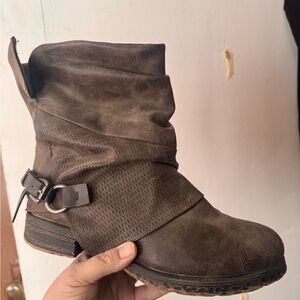 Brown Leather Ankle Boots